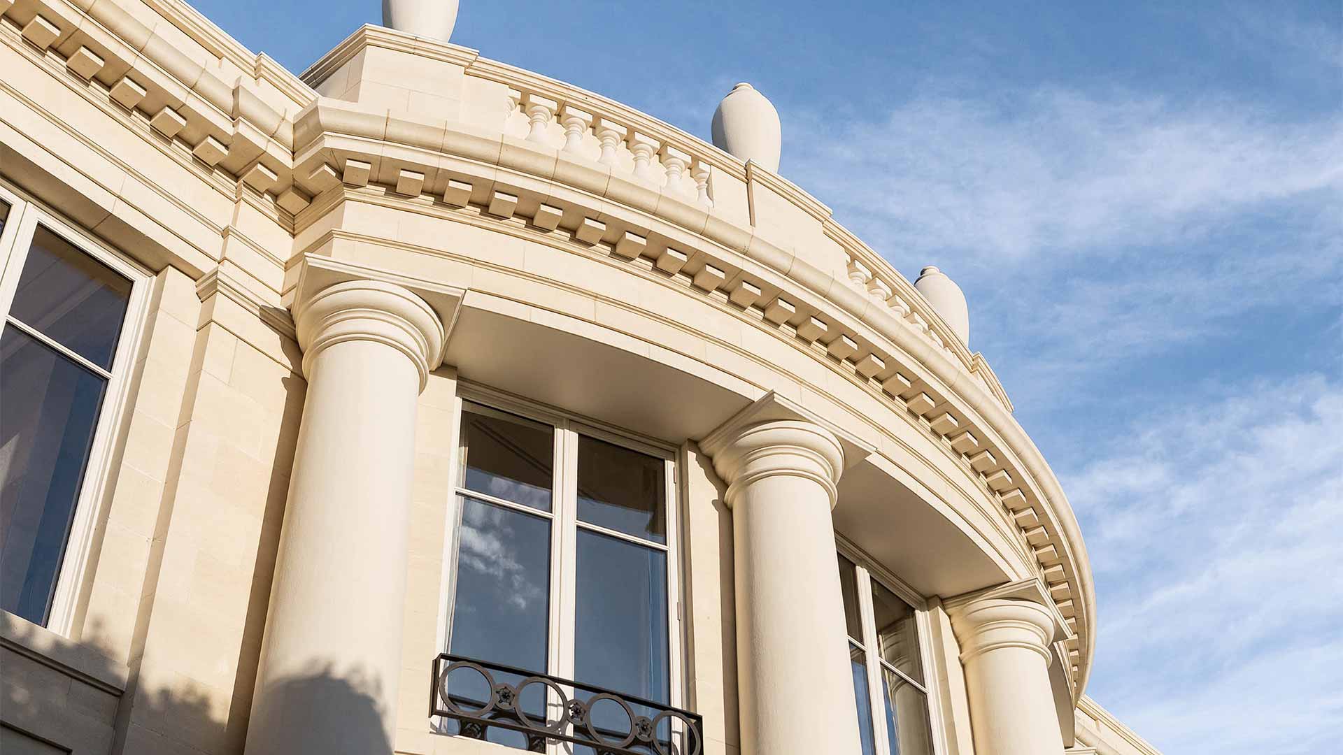 The Portico House, Toorak, Melbourne, built with Mount Gambier Limestone