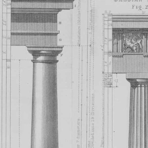 Limestone Columns - tapered round columns