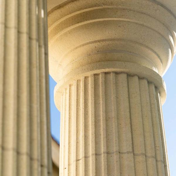 Limestone Columns - fluted columns