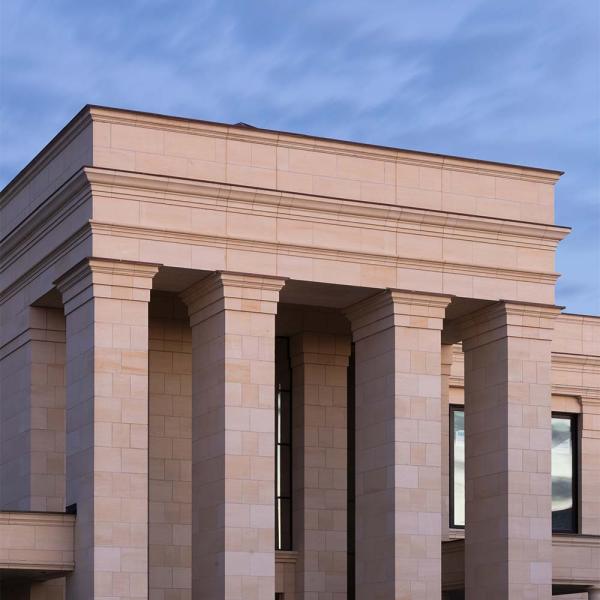 Limestone Columns - square and pier construction