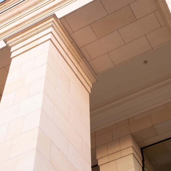 Limestone Columns - square and pier construction